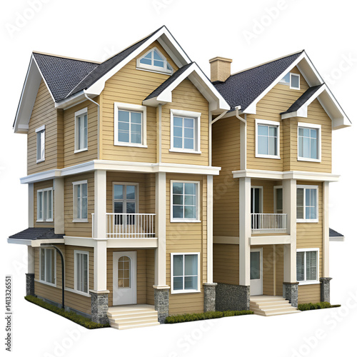 house isolated on white background