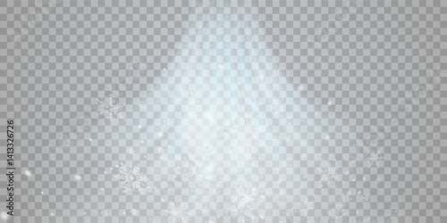 Air flow Isolated PNG and vector isolated. Effect of winter air and wind stream waves effect in blue color.