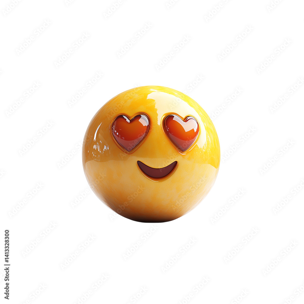 Fototapeta premium A smile emoji with white background