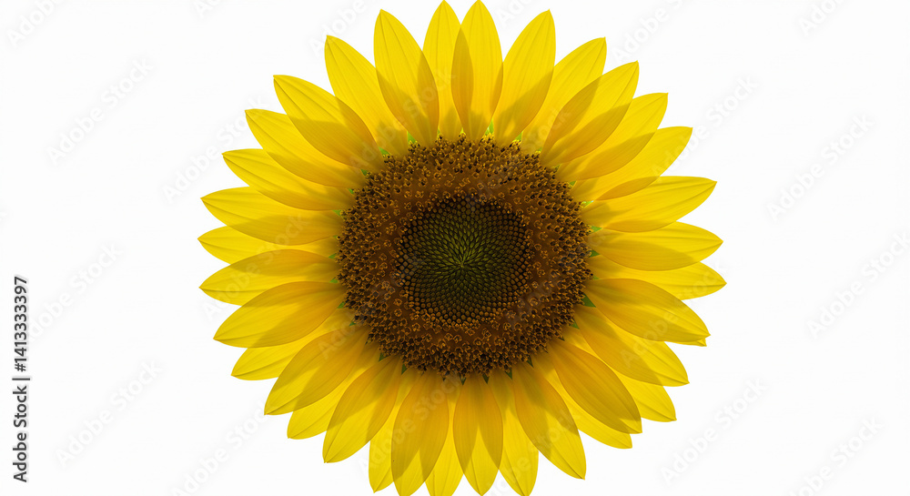 Fototapeta premium sunflower isolated on white