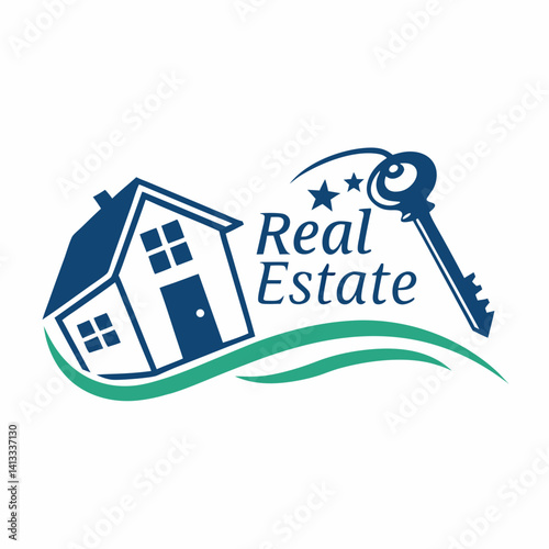 Simple, stylized graphic of a house and key, evoking a sense of security, ownership, and real estate.