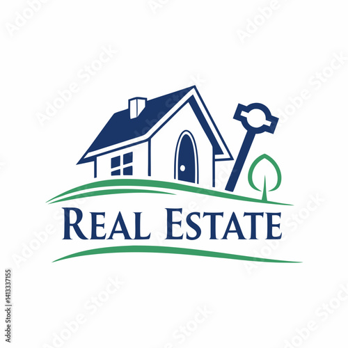 Simple, stylized graphic of a house and key, evoking a sense of security, ownership, and real estate.