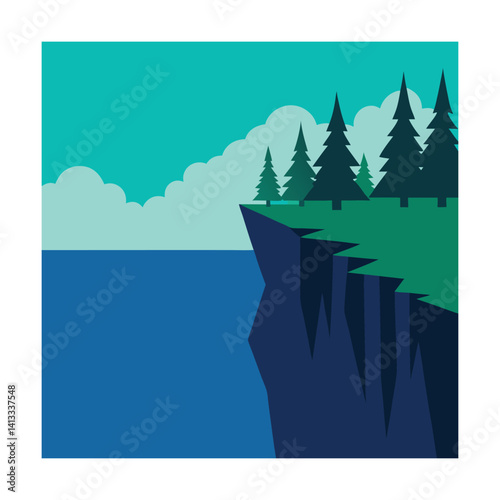 glassy ocean surface on a windless day