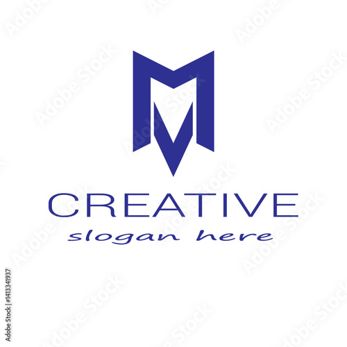 mv letter initial monogram Initial MV letter Logo Design vector Template. Abstract Black Letter MV logo Design mv logo.