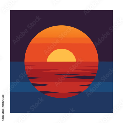 sunset reflections on ocean