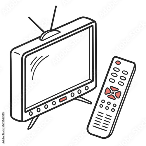 tv set vector illustration