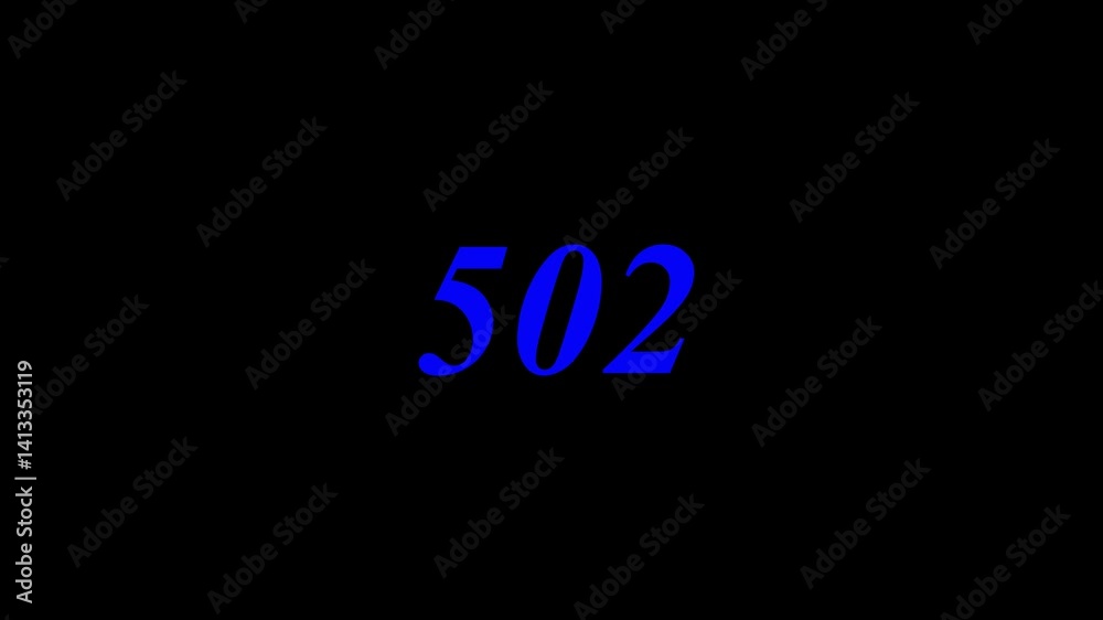 Digit counter from 0 to 1000 on black background. Digit counter from 0 to 1000 on black background.