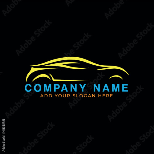 auto car logo design vector