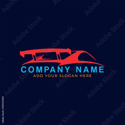 auto car logo design vector