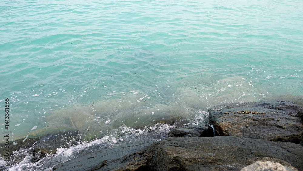 pier view on a maldive island