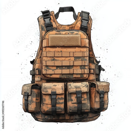 Combat Harness Designed for Tactical Operations and Outdoor Activities