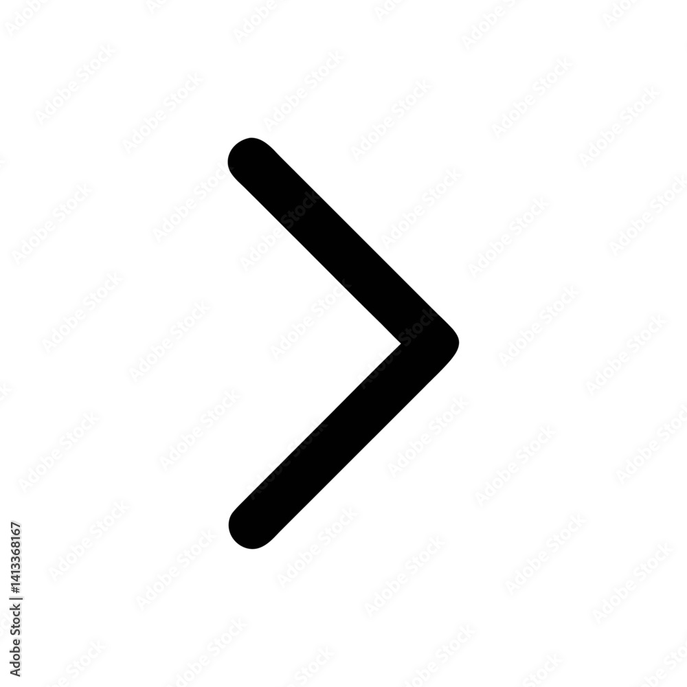 Minimalist Directional Icon Black Right-Pointing Arrow on White Background. Minimalist Directional Icon Black Right-Pointing Arrow on White Background.