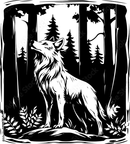 animal, wolf, vector, head, dog, illustration, tattoo, lion, wild, cartoon, wildlife, mammal, face, black, tribal, nature, mascot, predator, cat, bear, design, silhouette, beast, drawing, tiger