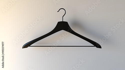 Black Wooden Clothes Hanger.