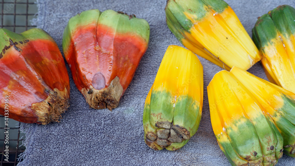 exotic ripe screw pine fruit