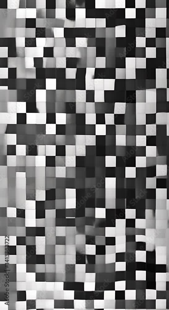 Abstract pixel retro 8bit noise static square black pink and green animated retro video game pixelated background seamless looped vj pattern overlay texture 4K vertical