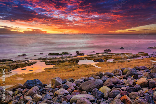 Bali's sunsets are considered postcard-perfect, with their stunning colors and breathtaking scenery