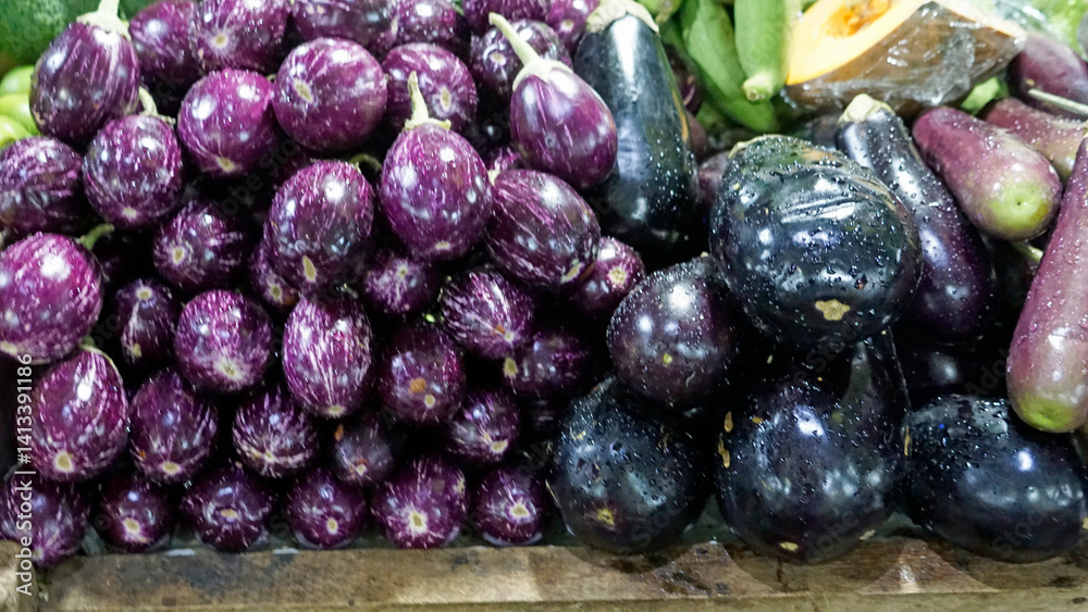 fresh vegetables on a local market on the maldives