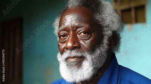 Close-up portrait of an elderly man (2)