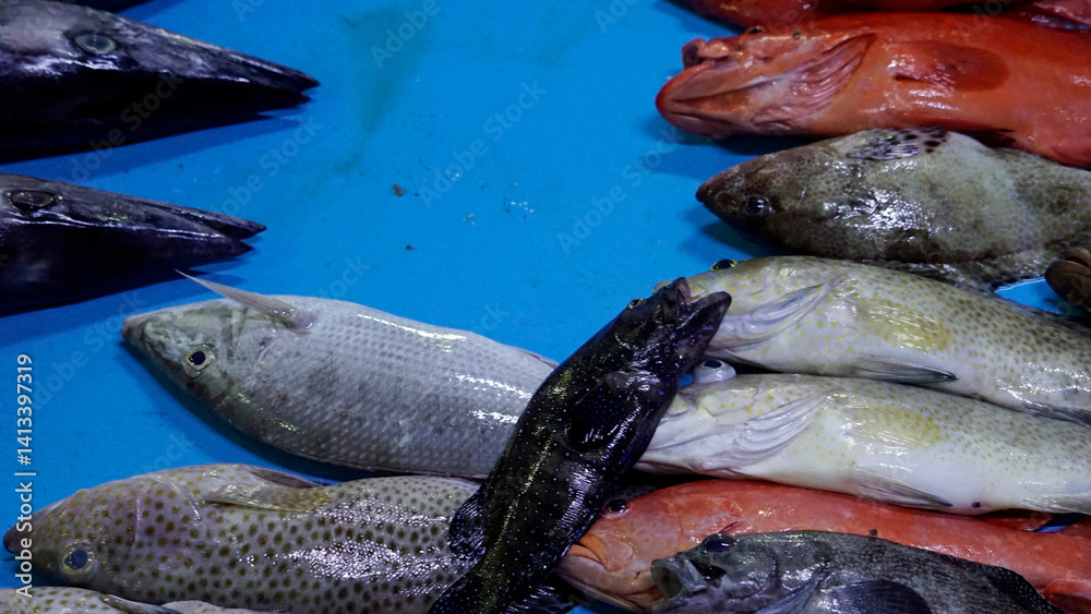 fresh fish from the fishmarket
