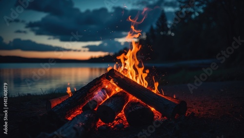 Nature is ablaze with fire.