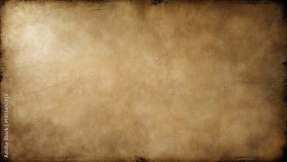 Naklejka premium vintage background with warm brown hues, gentle scratches, and a rustic aged look
