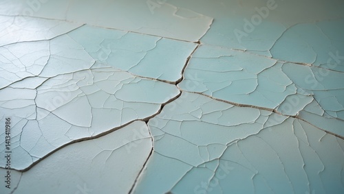 Cracked texture of stretch marks on a smooth tile surface.