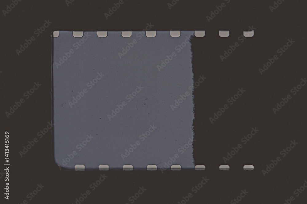 Obraz premium Film Frame, old picture. copy space, vintage background. Vintage technology, film strip. Old abstract photo scan