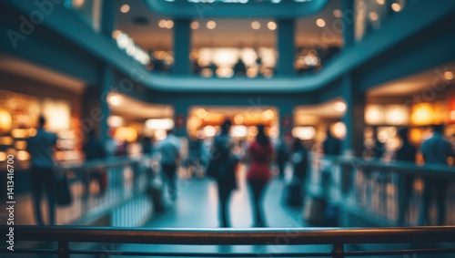 Wallpaper Mural Interior design of a small coffee shop with a blurred backdrop. Torontodigital.ca
