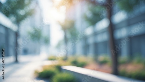 blurred background of a street