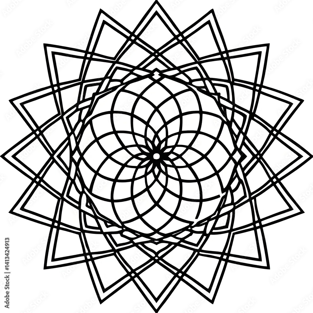 Obraz premium Sacred Geometry Pattern Design