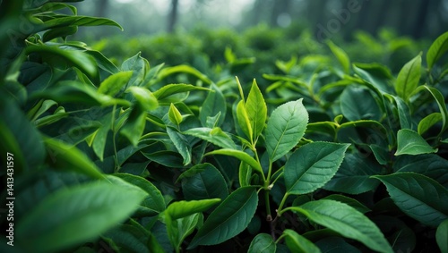 Plant leaves destined for tea production