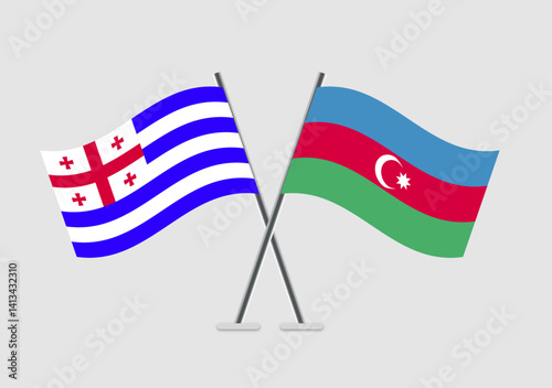 Ajaria and Azerbaijan vector flags in minimal crossed composition
