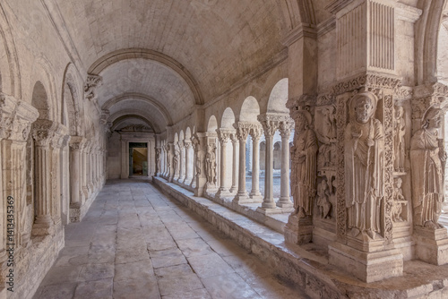 France, Provence, Arles. Saint Trophime Cloister completed in the 13th century