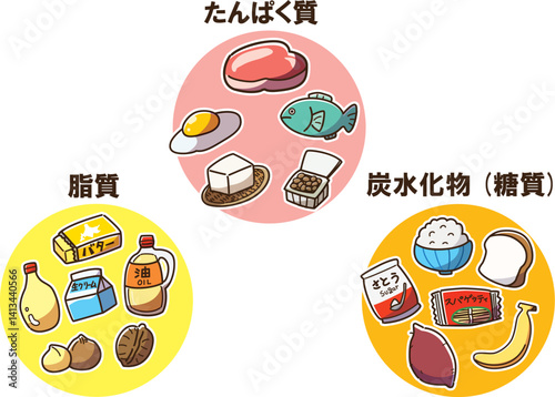 三大栄養素　線あり