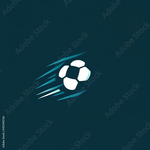 futuristic soccer ball with digital light trails and motion effects
designed for fast-paced sports designs and innovative tournament visuals