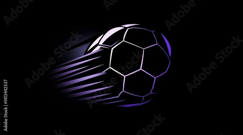 
high-speed glowing football design in a dark futuristic setting
perfect for dynamic sports posters motion graphics or competitive match visuals