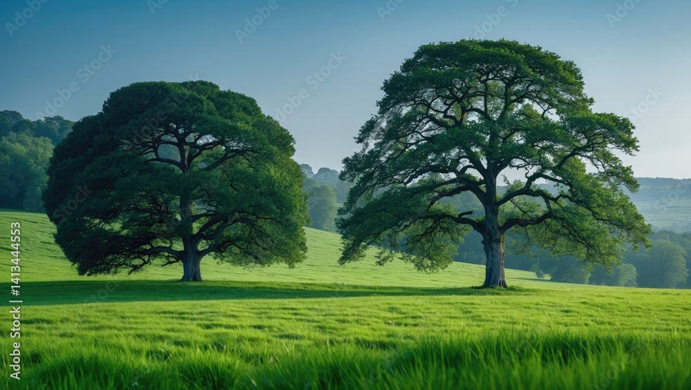 Obraz premium evergreen oak, holly oak or holm oak (Quercus ilex) varieties