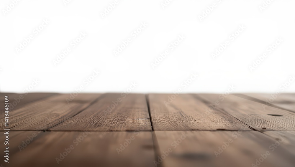 Rustic Brown Wooden Tabletop Background