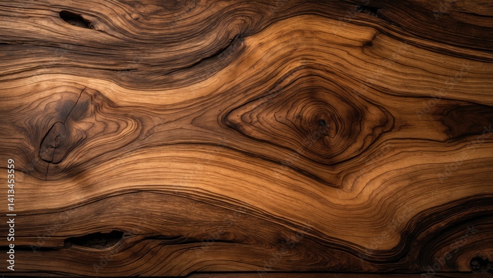 Olive wood texture in its natural form. Vintage rustic wood slab design and scenery.