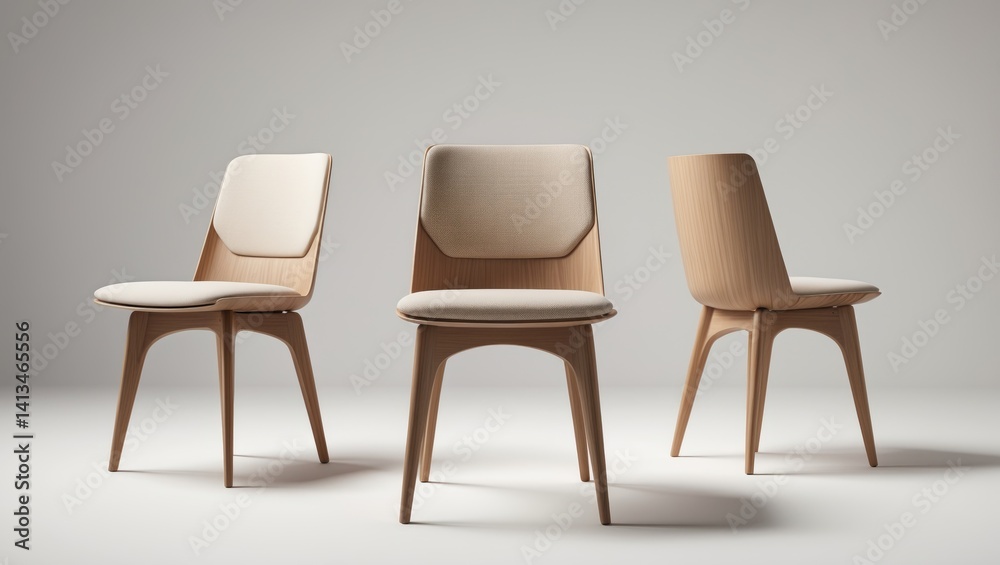 Single chair shown at multiple angles with a background Single chair shown at multiple angles with a background