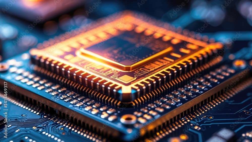 Microchip for computers, electronic circuitry. Microchip for computers, electronic circuitry.