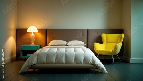 Obraz na płótnie Cozy Small Bedroom Decor w salonie