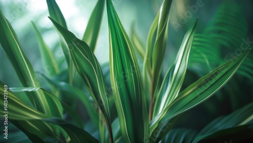 Detailed perspective of Tiger Fern, focused attention