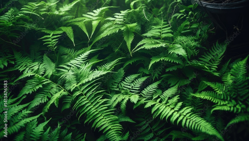 lively green fern scenery lively green fern scenery