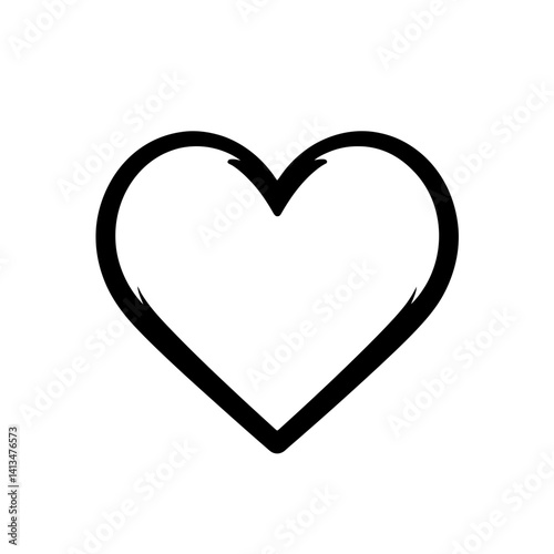 Heart health minimalist line icon designed to symbolize wellness and vitality for health-related topics and campaigns