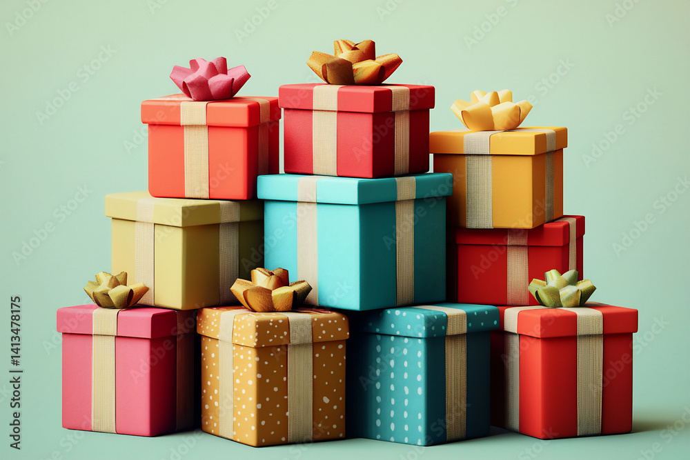 stack of gift boxes icon, stack of gift boxes icon,