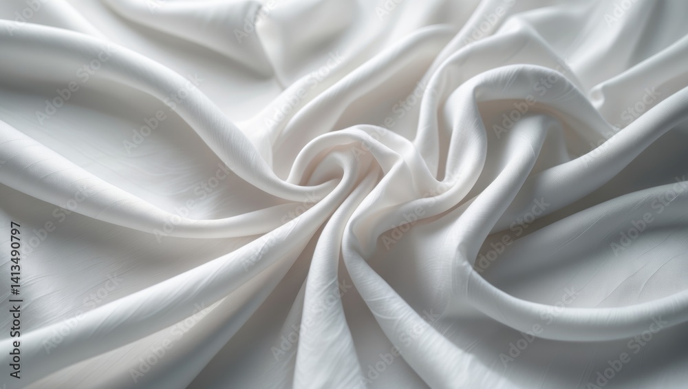 Obraz premium White fabric texture background abstract.