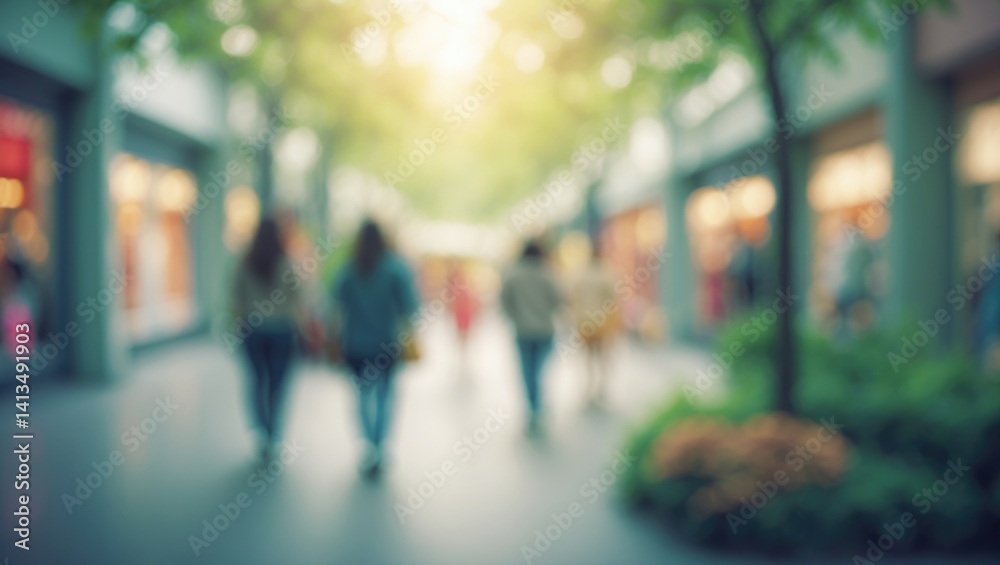 custom made wallpaper toronto digitalBlurred abstract background of an outdoor shopping mall