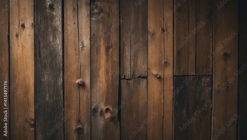 Naklejka premium Vintage wooden wall abstract background
